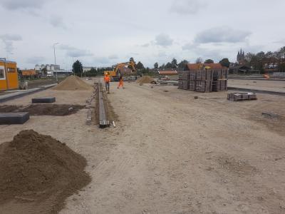 puinbaan parkeerplaats, aanleg Havenpoort