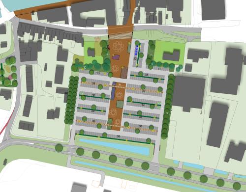 tekening plattegrond Havenpoort